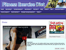 Tablet Screenshot of fitnessexercisediet.com